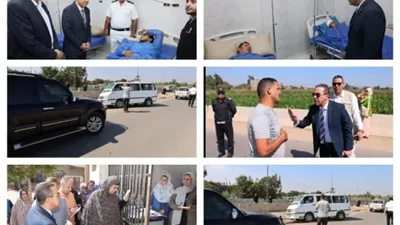 من المستشفى إلى الطريق والشؤون .. 3 تحركات لمحافظ المنوفية