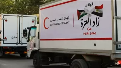 قافلة «زاد العزة» الـ263 تدخل قطاع غزة