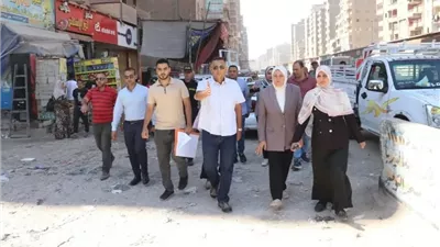 محافظ القليوبية يتفقد تطوير محوري أحمد عرابي وبهتيم بشبرا الخيمة