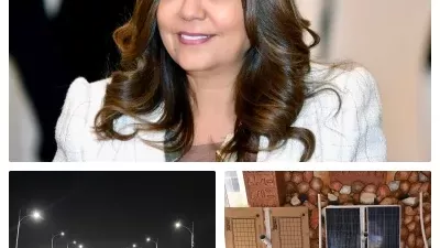 منال عوض: إنارة شوارع جنوب سيناء بالطاقة الشمسية