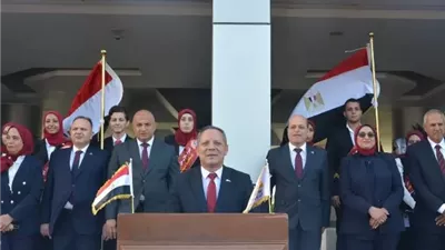 شعلة أسبوع شباب الجامعات تصل جامعة دمياط