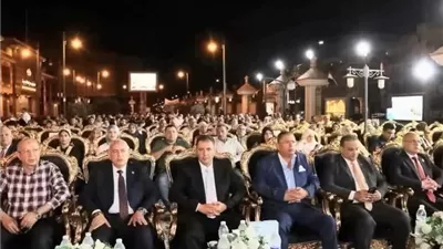 محافظ دمياط يشهد إحتفالية المولد النبوي بجمعية المستثمرين