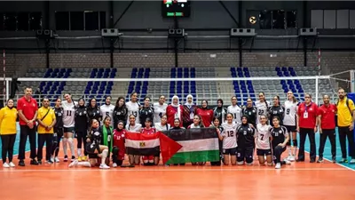 منتخب ناشئات الطائرة يفوز على فلسطين ويواجه الجزائر السبت