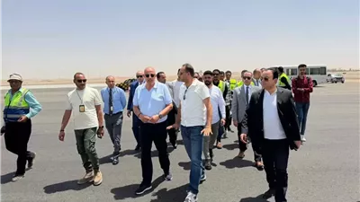 النشار يتابع تطوير مطار الأقصر الدولي وأرض البالون