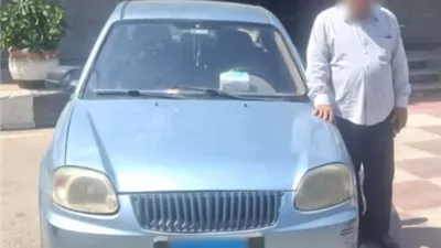 التحفظ على سيارة ملاكي وسائقها عقب تعطيل الحركة المرورية بالفيوم