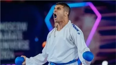 يوسف بدوي يتوج ببرونزية الكاراتيه في دورة ألعاب البحر المتوسط