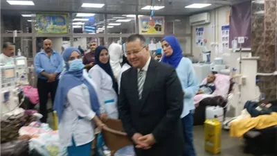مدير مستشفيات جامعة بنها يتابع الخدمات الطبية ميدانياً ويوجه بحل المعوقات فوراً
