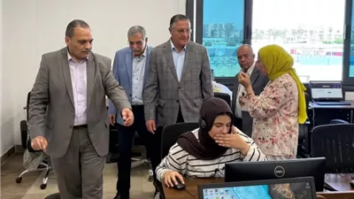 رئيس أمناء جامعة بنها الأهلية يتفقد الكشف الطبي واختبارات الطلاب
