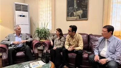 غادة رجب في ضيافة رئيس الأوبرا لبحث مشروعات فنية وحفلات مرتقبة