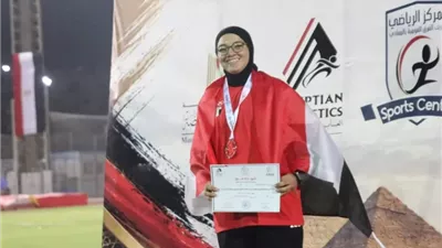 جنة صليح تهدي القليوبية فضية البطولة العربية لألعاب القوى