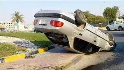 مصرع مواطن وإصابة آخرين أثر أنقلاب ملاكى بطريق القطامية _ السخنة