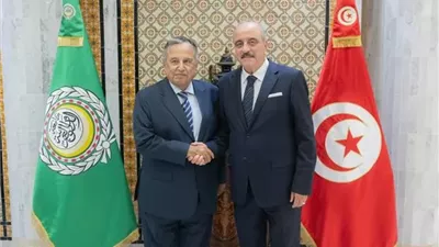 الأمين العام لجامعة الدول العربية يزور مقر وزارة الخارجية التونسي