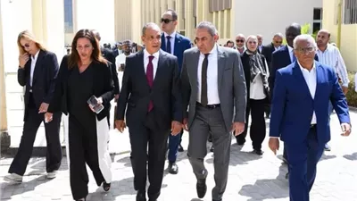 وزيرالخارجيةورئيس شركةالعاصمةالجديدةيصطحبان سفراءأفارقة في جولة تفقدية
