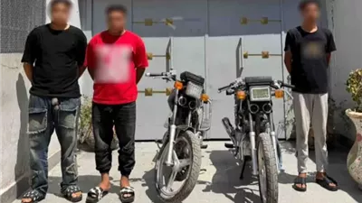 كشف ملابسات فيديو سرقة دراجة نارية ببني سويف وضبط الجناة