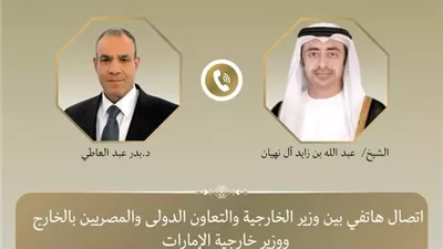 وزير الخارجية يبحث مع نظيره الاماراتي تطورات الأوضاع الإقليمية