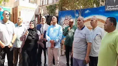 مدير تعليم المنيا يتفقد مدرسة سمالوط الثانوية