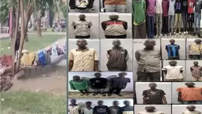 ضبط 33 أجنبياً لافتراشهم حدائق عامة وسرقة الكهرباء فى أكتوبر