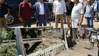 غلق كوبري ترعة الشرقاوية بشبين القناطر وفحص عاجل لحالته الإنشائية