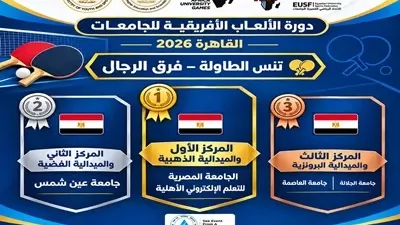 «القاهرة 2026»..المصرية للتعلم الإلكتروني تحصد ذهبية الرجال