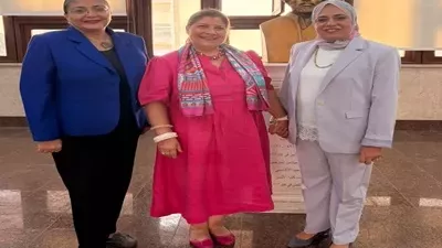 سفيرة البرتغال تبحث مع عميدة ألسن عين شمس آفاق التعاون الأكاديمي