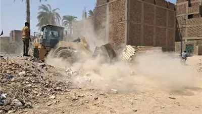 إزالة31 تعدٍي على مساحة 6015 مترًا في حملة مكبرة بمنطقة الحصواية