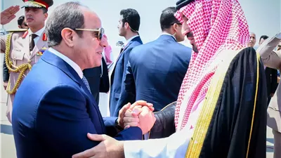 ولى العهد السعودي يصل القاهرة والرئيس السيسي في مقدمة مستقبليه