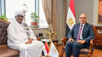 سويلم يبحث مع وزير الزراعة والري السوداني تعزيز التعاون المائي