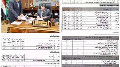 محافظ المنوفية يوافق على خفض تنسيق القبول بالتعليم الفني 2026