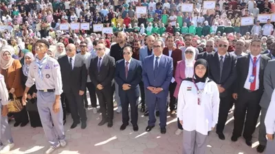 رئيس جامعة قنا يشهد مراسم تحية العلم في مستهل العام الجامعي