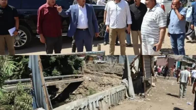 غلق كوبري ترعة الشرقاوية