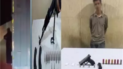 مصرع عنصرين شديدي الخطورة وضبط آخر بالصف