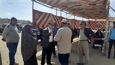 سرادقات وتسهيلات لأصحاب المعاشات في مكاتب بريد الإسماعيلية .صور