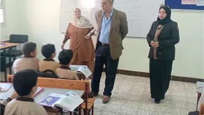 مدير تعليم القليوبية يفاجئ مدرسة الحسانية بقها