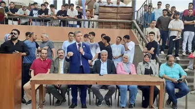 نائب رئيس جامعة بنها يتابع انتظام الدراسة بكلية الحاسبات