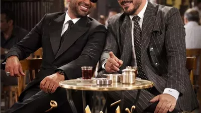 برفقة رامى عياش .. أحمد سعد يروج لكليب 