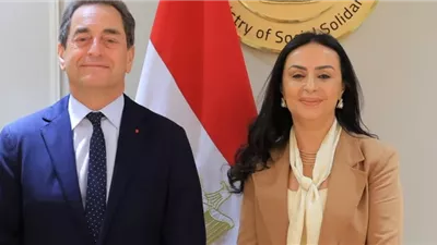 وزيرة التضامن والسفير الفرنسي بالقاهرة يبحثان تعزيز التعاون