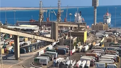 تداول 16 ألف طن و956 شاحنة بضائع عامة ومتنوعة بموانئ البحر الأحمر
