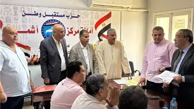 أمانة مستقبل وطن بأشمون تتأهب لجولة الأمين العام للحزب بالجمهورية