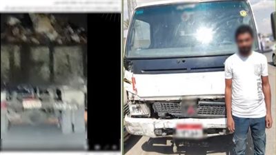 ضبط سائق سيارة نقل تناثرت منها القمامة بالطريق العام بالقاهرة