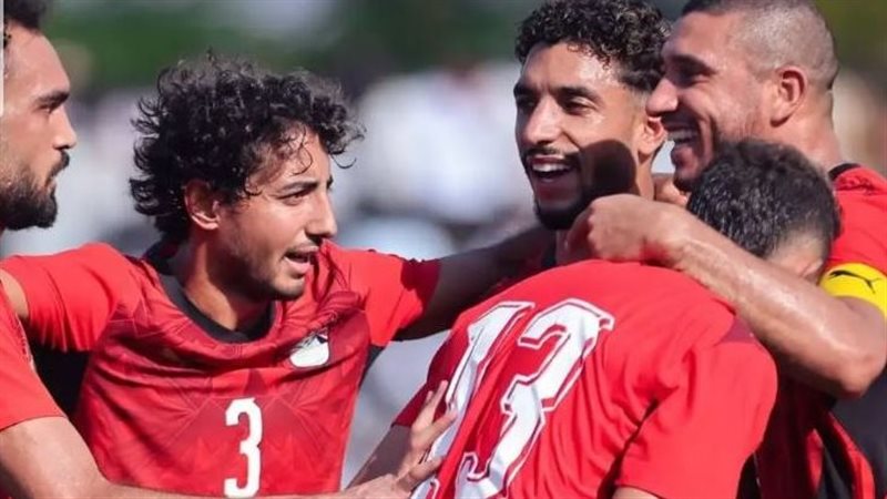 فرحة منتخب مصر بالفوز