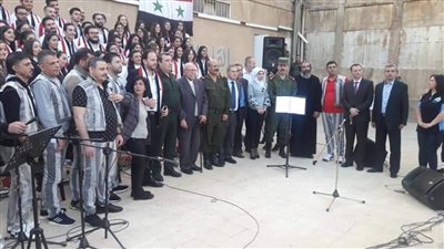 حفل موسيقي في سجن دمشق المركزي للترفيه عن السجناء