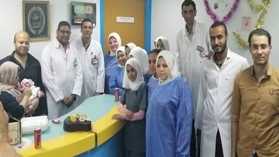 إنقاذ طفل مبتسر بالمستشفى الدولى بالأقصر بعد قضائه 112 يوما بها