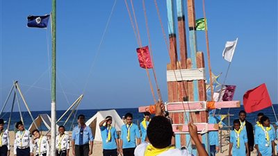 طلائع 15دولة عربية وإفريقية فى زيارة لمكتبة الإسكندرية ونادي الكشافه البحرية