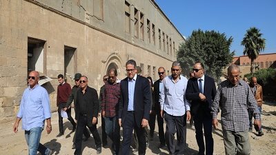 وزير الاثار يتفقد المباني الاثرية بقلعة صلاح الدين