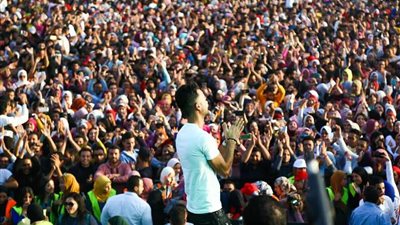 هيثم شاكر يتألق باضخم حفلات الجامعات بحضور تخطي ال ٧٠ الفا من طلاب حلوان
