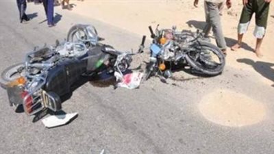 مصرع قائد دراجة بخارية في تصادم 3 سيارات ودراجتة بسوهاج