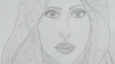 اية محمد موهبة فى الرسم وتحلم بالشهرة