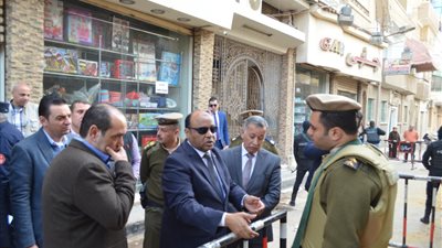 حسونة وأباظة يتفقدان تأمين الكنائس