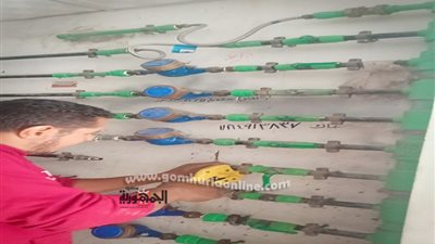 جهاز دمياط الجديدة يشُن حملات لضبط وصلات مياه الشرب 