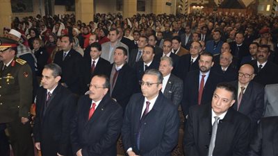 محافظ الغربية يشهد قداس عيد الميلاد المجيد بكاتدرائية الشهيد العظيم مارجرجس -صور